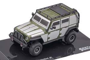 JEEP WRANGLER UNLIMITED JK 2015 ИЗ К/Ф ФОРСАЖ (FAST & FURIOUS) / ДЖИП ВРАНГЛЕР УНЛИМИТЕД ДЖК ФАСТ ФУРИОУС СЕРЕБРИСТЫЙ