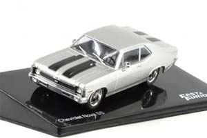CHEVROLET NOVA SS 1972 ИЗ К/Ф ФОРСАЖ (FAST & FURIOUS) / ШЕВРОЛЕ НОВА СС ФАСТ ФУРИОУС СЕРЕБРИСТЫЙ