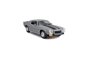 CHEVROLET CAMARO Z/28 COUPE 1971 И ПОЛОСАМИ / ШЕВРОЛЕ КАМАРО Z/28 КУПЕ СЕРЫЙ