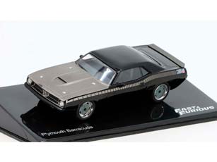 PLYMOUTH BARRACUDA 1970 ИЗ К/Ф ФОРСАЖ (FAST & FURIOUS) / ПЛИМУТ БАРРАКУДА ФАСТ ФУРИОУС ЧЕРНЫЙ