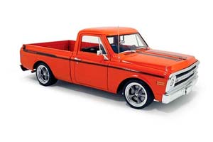 CHEVROLET C-10 CUSTOM 1969 ПИКАП / ШЕВРОЛЕ C-10 КУСТОМ ОРАНЖЕВЫЙ