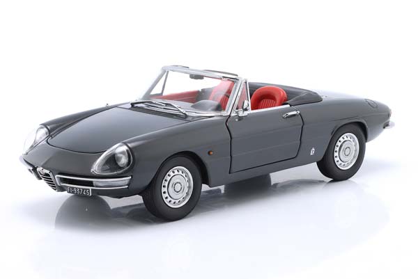 ALFA ROMEO 1600 DUETTO SPIDER 1966 (GRIGIO GRAPHITE AR705) / АЛЬФА РОМЕО ДУЕТТО СПАЙДЕР ГРИГИО ГРАФИТОВЫЙ AR705 СЕРЫЙ