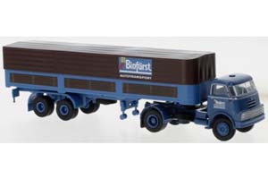 DAF DO 2000 PP-SZ СЕДЕЛЬНЫЙ ТЯГАЧ С ПОЛУПРИЦЕПОМ BINFURST 1957 / ДАФ ДО ПП-СЗ БИНФУРСТ СИНИЙ