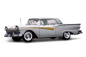 FORD FAIRLANE 500 SKYLINER 1957 WOOD SMOKE GRAY/COLONIAL WHITE () / ФОРД ФАЙРЛАНЕ 500 СКЙЛИНЕР ВУД ДЫМЧАТЫЙ ГРАЙ/КОЛОНИАЛ БЕЛЫЙ