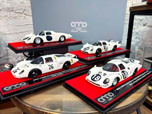 FERRARI 365 P2 WHITE ELEPHANT 4-CARS BUNDLE  / НАБОР ИЗ 4 МОДЕЛЕЙ ФЕРРАРИ 365 P2 WHITE ELEPHANT