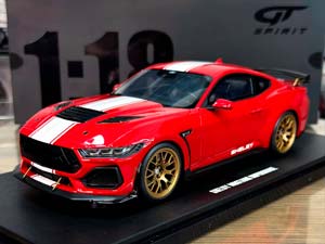 FORD USA MUSTANG SHELBY SUPERSNAKE COUPE 2024 RED/WHITE STRIPE / ФОРД США МУСТАНГ ШЕЛБИ SUPER SNAKE КУПЕ КРАСНЫЙ-БЕЛЫЙ ПОЛОСА