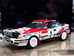 TOYOTA CELICA GT FOUR 1991 MONTE CARLO #2 WHITE/RED / ТОЙОТА СЕЛИКА GT FOUR МОНТЕ-КАРЛО 2 БЕЛЫЙ-КРАСНЫЙ