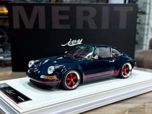 PORSCHE 911 SINGER ALBERT BLUE/RED STRIPES / ПОРШЕ 911 SINGER АЛЬБЕРТ СИНИЙ/КРАСНЫЙ ПОЛОСЫ