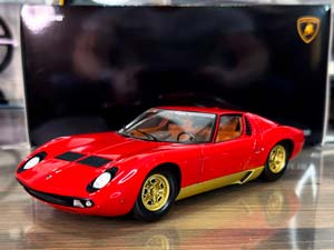 LAMBORGHINI MIURA P400 RED/GOLD / ЛАМБОРГИНИ МИУРА P400 КРАСНЫЙ/ЗОЛОТОЙ
