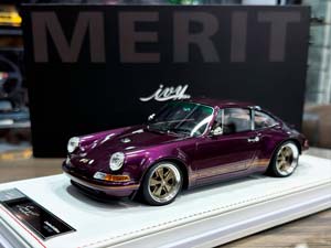 PORSCHE 911 SINGER CARMONA RED METALLIC/GOLD STRIPES / ПОРШЕ 911 SINGER КАРМОНА КРАСНЫЙ МЕТАЛЛИК/ЗОЛОТОЙ ПОЛОСЫ