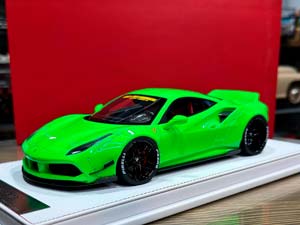 FERRARI 488 GTB LB LUMINOUS GREEN / ФЕРРАРИ 488 GTB LB СВЕТЯЩИЙСЯ ЗЕЛЕНЫЙ