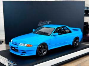 NISSAN SKYLINE GT-R R32 CUSTOMIZED VERSION CYAN BLUE / НИССАН СКАЙЛАЙН GT-R R32 КАСТОМНАЯ ВЕРСИЯ ЦИАН СИНИЙ (ЛИМИТ 58/99)