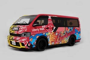 TOYOTA HIACE LBWK RED/YELLOW / ТОЙОТА ХАЙЭС LBWK КРАСНО-ЖЕЛТЫЙ