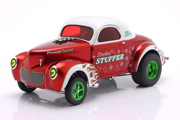 WILLYS GASSER STOCKIN STUFFER YEAR 1940 RED / WHITE / ВИЛЛЙС ГАССЕР СТОКИН СТУФФЕР КРАСНЫЙ БЕЛЫЙ