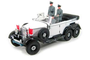 MERCEDES G4 6-WHEELS 1938 WHITE / МЕРСЕДЕС Г4 6-КОЛЕСНЫЙ БЕЛЫЙ