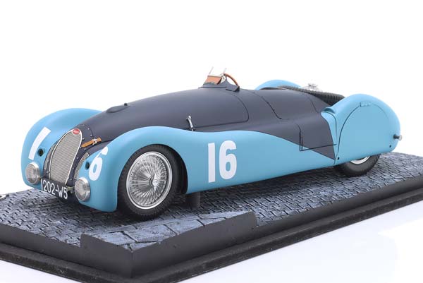 ROBERT BENOIST BUGATTI TYPE T57S 45 #16 FRANCE GP 1937 / РОБЕРТ БЕНОИСТ БУГАТТИ ТИП T57S 45 ФРАНЦИЯ ГРАН-ПРИ