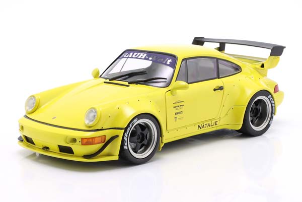 PORSCHE 911 (964) RWB RAUH-WELT NATALIE 2023 YELLOW / ПОРШЕ 911 964 RWB RAUH-WELT НАТАЛИЕ ЖЕЛТЫЙ