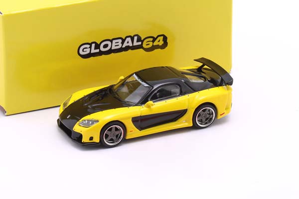 MAZDA RX-7 VEILSIDE FORTUNE7 YELLOW / BLACK / МАЗДА RX-7 ВЕЙЛСИДЕ FORTUNE7 ЖЕЛТЫЙ ЧЕРНЫЙ