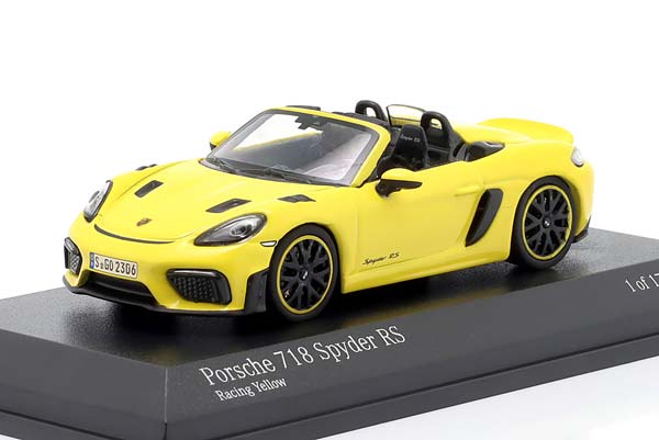 PORSCHE 718 (982) SPYDER RS 2023 RACING YELLOW / MINICHAMPS / ПОРШЕ 718 982 СПАЙДЕР RS ЖЕЛТЫЙ ГОНОЧНЫЙ