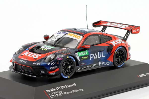 PORSCHE 911 GT3 R #24 WINNER NORISRING DTM 2022 KÜS TEAM75 T. PREINING / ПОРШЕ 911 ГТ3 ПОБЕДИТЕЛЬ НОРИСРИНГ ДТМ TEAM75 ПРЕЙНИНГ