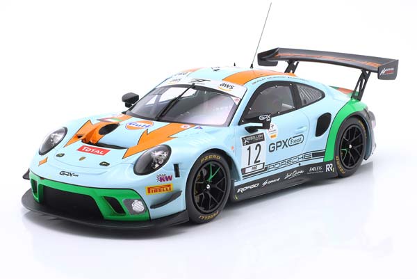 PORSCHE 911 GT3 R GULF #12 4TH 24H SPA 2020 CAMPBELL, PILET, JAMINET / ПОРШЕ 911 ГТ3 ГУЛФ 4 МЕСТО 24 ЧАСА СПА КАМПБЕЛЛ ПИЛЕТ ДЖАМИНЕТ