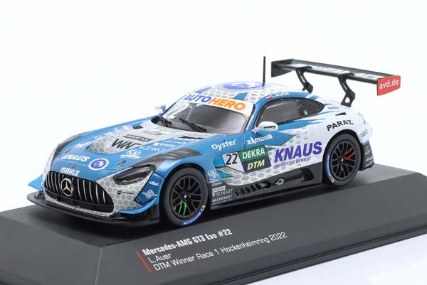 MERCEDES-AMG GT3 EVO #22 WINNER RACE 1 DTM HOCKENHEIM 2022 L. AUER / МЕРСЕДЕС-АМГ ГТ3 ЭВО ПОБЕДИТЕЛЬ РАКЕ 1 ДТМ ХОКЕНХЕЙМ АУЕР