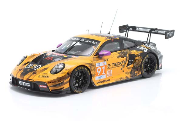 PORSCHE 911 GT3 R #91 CLASS WINNER 24H LEMANS 2024 LIETZ, SCHURING, SHAHIN / ПОРШЕ 911 ГТ3 КЛАСС ПОБЕДИТЕЛЬ 24 ЧАСА ЛЕ-МАН ЛИЕЦ ШУРИНГ ШАХИН