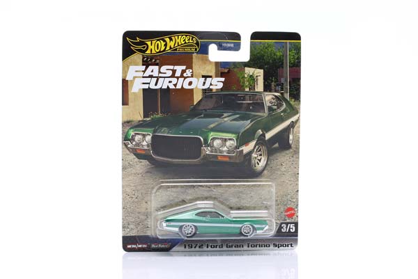 FORD GRAN TORINO SPORT YEAR 1972 (FAST & FURIOUS) GREEN / ФОРД ГРАН ТОРИНО СПОРТ ФАСТ ФУРИОУС ЗЕЛЕНЫЙ