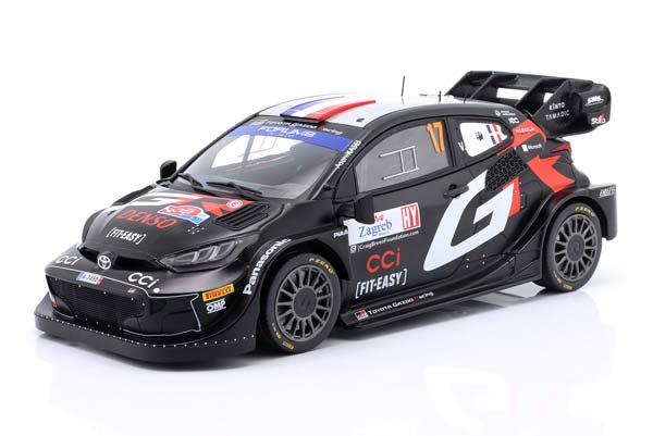 TOYOTA GR YARIS RALLY1 #17 WINNER RALLYE CROATIA 2024 OGIER, LANDAIS / ТОЙОТА ГР ЯРИС RALLY1 ПОБЕДИТЕЛЬ РАЛЛИ КРОАТИА ОЖЬЕ ЛАНДАЙС