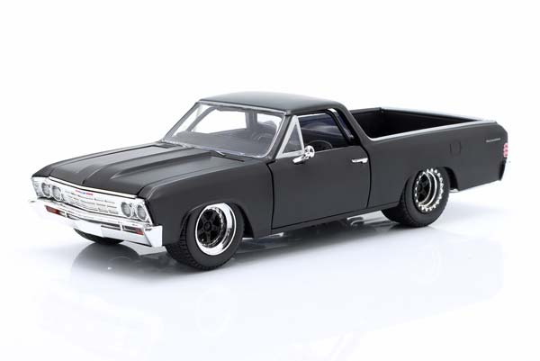 CHEVROLET EL CAMINO 1967 FAST X (FAST & FURIOUS 10) MAT BLACK JADA TOYS / ШЕВРОЛЕ ЕЛ КАМИНО ФАСТ КС ФУРИОУС 10 ЧЕРНЫЙ МАТОВЫЙ ДЖАДА ТОЙС