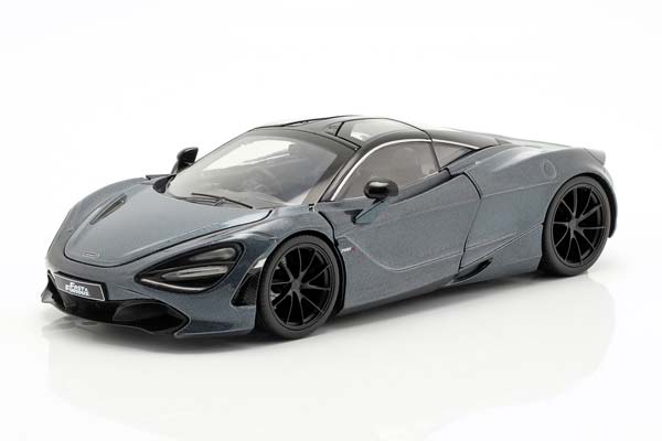SHAW'S MCLAREN 720S MOVIE FAST & FURIOUS HOBBS & SHAW (2019) GREY METALLIC JADA TOYS / ШАВ МАКЛАРЕН 720S МОВИЕ ФАСТ ФУРИОУС ХОББС СЕРЫЙ МЕТАЛЛИК ДЖАДА ТОЙС