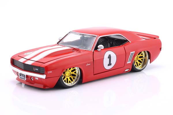 CHEVROLET CAMARO #1 1969 FILM FAST & FURIOUS 4 (2009) RED JADA TOYS / ШЕВРОЛЕ КАМАРО ФИЛМ ФАСТ ФУРИОУС 4 КРАСНЫЙ ДЖАДА ТОЙС БЕЛЫЙ