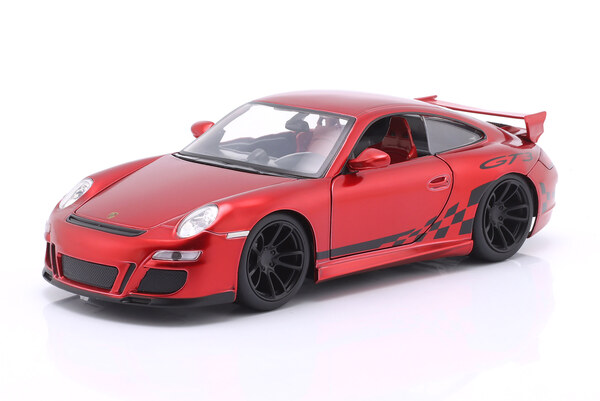 PORSCHE 911 (997) GT3 RED / BLACK JADA TOYS / ПОРШЕ 911 997 ГТ3 КРАСНЫЙ ЧЕРНЫЙ ДЖАДА ТОЙС