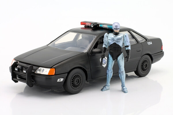 FORD TAURUS OCP YEAR 1986 MOVIE ROBOCOP (1987) WITH FIGURE JADA TOYS / ФОРД ТАУРУС ОКП МОВИЕ РОБОКОП ФИГУРКА ДЖАДА ТОЙС ЧЕРНЫЙ