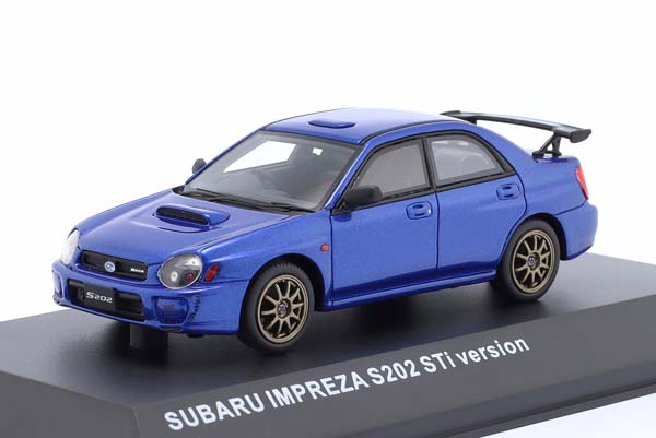 SUBARU IMPREZA S202 STI YEAR 2002 BLUE METALLIC / СУБАРУ ИМПРЕЗА S202 СТИ СИНИЙ МЕТАЛЛИК