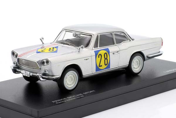 NISSAN PRINCE SKYLINE SPORT RACING VERSION #28 SILVER / НИССАН ПРИНКЕ СКАЙЛАЙН СПОРТ СЕРЕБРИСТЫЙ