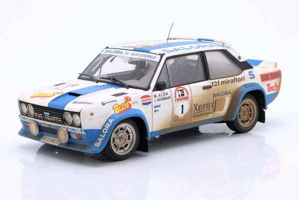 FIAT 131 ABARTH DIRTY VERSION #1 WINNER RALLYE 1000 LAKES 1980 ALEN, KIVIMÄKI / ФИАТ 131 АБАРТ ГРЯЗНАЯ ВЕРСИЯ ПОБЕДИТЕЛЬ РАЛЛИ ЛАКЕС АЛЕН КИВИМАКИ