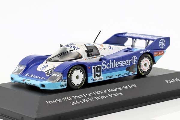 PORSCHE 956B TEAM BRUN #19 1000KM HOCKENHEIM 1985 BELLOF, BOUTSEN / ПОРШЕ 956B КОМАНДА БРУН 1000 КМ ХОКЕНХЕЙМ БЕЛЛОФ БУЦЕН