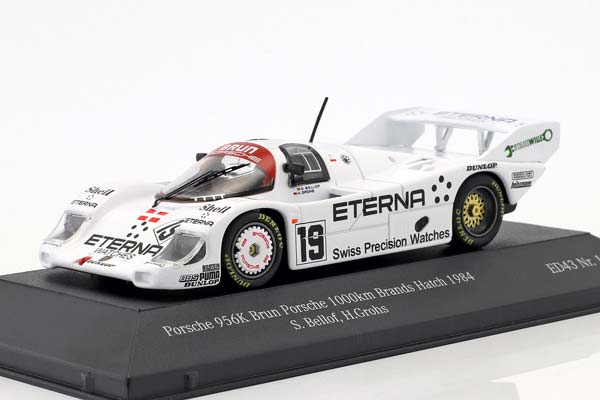 PORSCHE 956K BRUN #19 5TH 1000KM BRANDS HATCH 1984 BELLOF, GROHS / ПОРШЕ 956K БРУН 5 МЕСТО 1000 КМ БРАНДС ХАТЧ БЕЛЛОФ ГРОХС