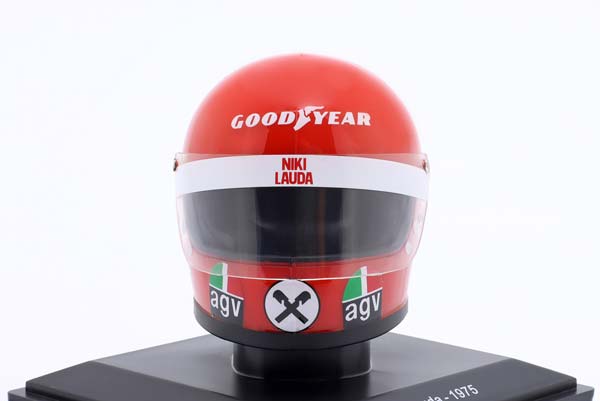 ШЛЕМ NIKI LAUDA FERRARI #12 FORMULA 1 WORLD CHAMPION 1975 / НИКИ ЛАУДА ФЕРРАРИ ФОРМУЛА-1 ЧЕМПИОН МИРА