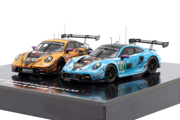 2-CAR SET: PORSCHE 911 GT3 R 24H LEMANS CLASS WINNER LMGT3 2025 & LMGT3 2024 / НАБОР ИЗ 2 МОДЕЛЕЙ ПОРШЕ 911 ГТ3 24 ЧАСА ЛЕ-МАН КЛАСС ПОБЕДИТЕЛЬ LMGT3