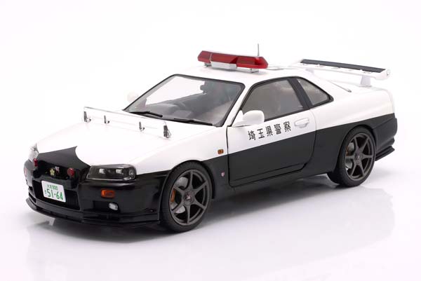 NISSAN SKYLINE GT-R POLICE JAPAN YEAR 1999 WHITE / НИССАН СКАЙЛАЙН ГТ-Р ПОЛИЦИЯ ЯПОНИЯ БЕЛЫЙ
