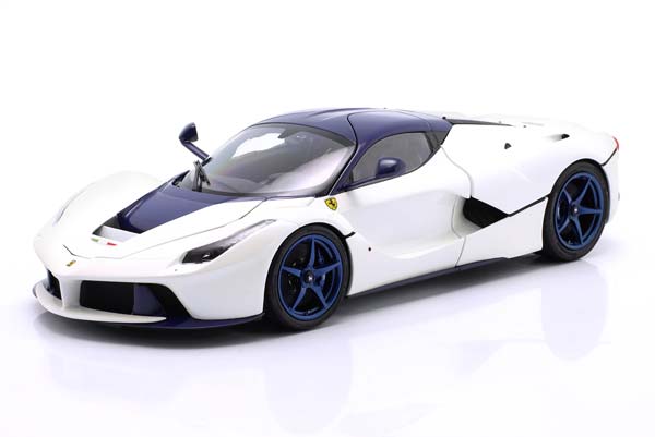 FERRARI LAFERRARI YEAR 2012 WHITE / BLUE BBR / ФЕРРАРИ ЛАФЕРРАРИ БЕЛЫЙ СИНИЙ ББР