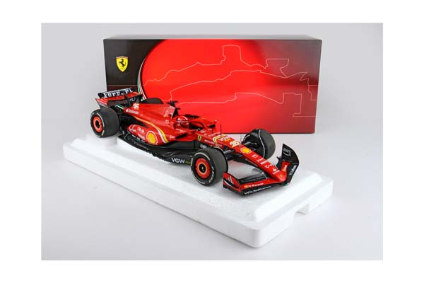 FERRARI SF24 AUSTRALIAN GP 2024 DIECAST - POLIFOAM PACKAGING C. LECLERC - 2ND POSITION / ФЕРРАРИ СФ24 АВСТРАЛИЙСКИЙ ГРАН-ПРИ 2024 1:18