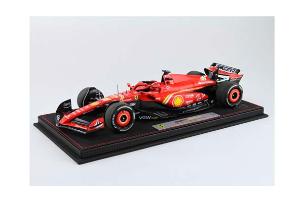 FERRARI SF24 AUSTRALIAN GP 2024 DIECAST - LUXURY PACKAGING C. LECLERC 2ND POSITION / ФЕРРАРИ СФ24 АВСТРАЛИЙСКИЙ ГРАН-ПРИ 2024 1:18