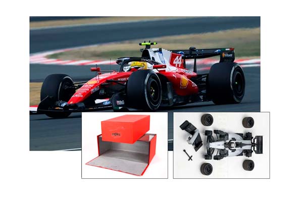 FERRARI SF26 F1 CHINESE GRAND PRIX - HAMILTON - 3RD POSITION METAL DIECAST LUXURY PACK / ФЕРРАРИ СФ26 Ф1 КХИНЕСЕ ГРАН-ПРИ 1:18