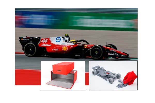 FERRARI SF26 F1 BARCELONA-CATALUNYA GRAND PRIX - HAMILTON - WINNER METAL DIECAST LUXURY PACK / ФЕРРАРИ СФ26 Ф1 БАРКЕЛОНА-КАТАЛУНИА ГРАН-ПРИ 1:18