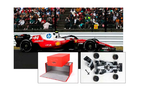 FERRARI SF26 F1 JAPANESE GRAND PRIX - HAMILTON - 6TH POSITION METAL DIECAST LUXURY PACK / ФЕРРАРИ СФ26 Ф1 ЯПОНСКИЙ ГРАН-ПРИ 1:18