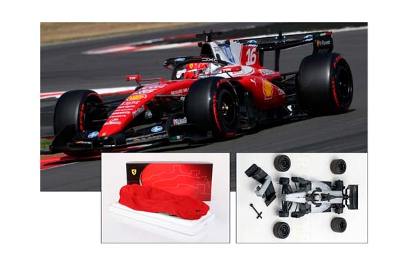 FERRARI SF26 F1 BRITISH GRAND PRIX - WINNER LECLERC METAL DIECAST POLYFOAM PACK / ФЕРРАРИ СФ26 Ф1 БРИТАНСКИЙ ГРАН-ПРИ 1:18