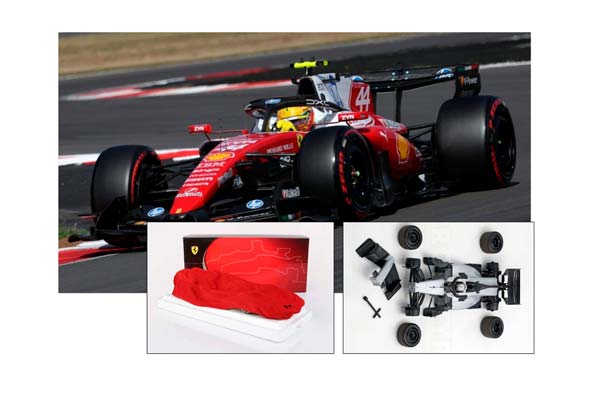 FERRARI SF26 F1 BRITISH GRAND PRIX - 3RD PLACE HAMILTON METAL DIECAST POLYFOAM PACK / ФЕРРАРИ СФ26 Ф1 БРИТАНСКИЙ ГРАН-ПРИ 1:18